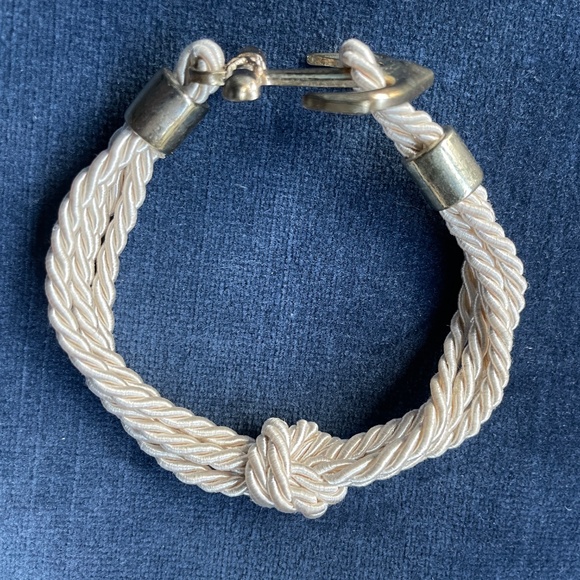 Anchor Nautical Knot Silk Bracelet NWT - Picture 3 of 6
